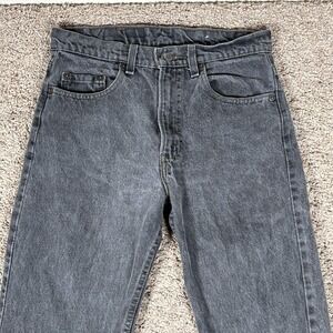 Vintage Levis Men 29x33 Gray Denim Pant 90s Washout Fade Thrashed 505 USA Made